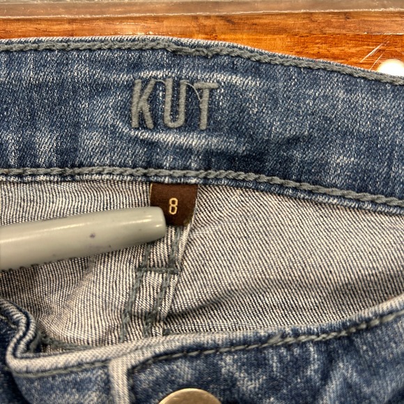 KUT from the Kloth women's 8 High Rise Toothpick Skinny Jeans Medium wash - Picture 3 of 8